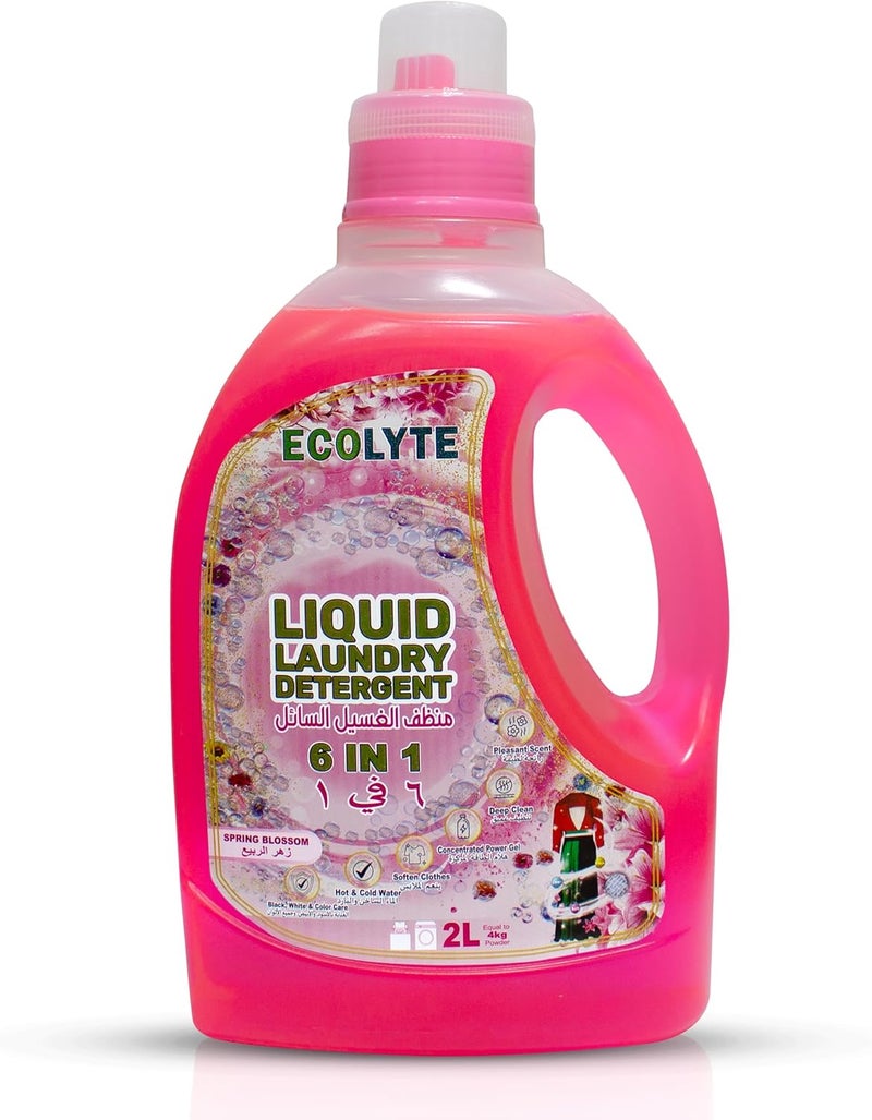 ECOLYTE+ Liquid Laundry Detergent - Spring Blossom, 2L - Image 1