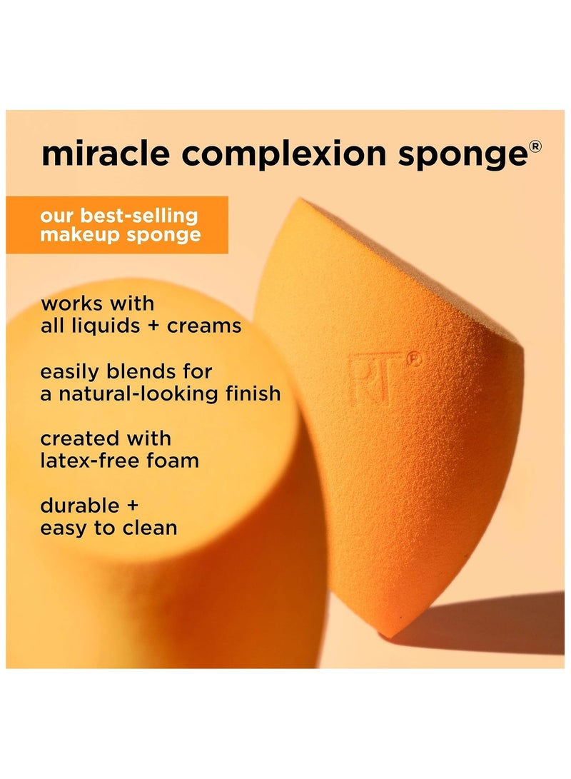 REAL TECHNIQUES Miracle Complexion Sponge Pack Of 4 Orange - Image 4