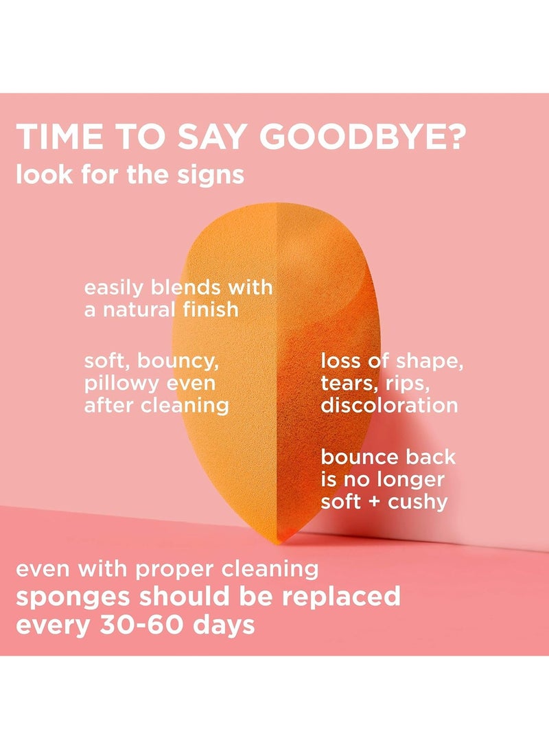 REAL TECHNIQUES Miracle Complexion Sponge Pack Of 4 Orange - Image 5