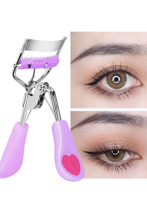 Makeup Eyelash Curler Purple/Pink,Eyelash Curlers with Comb, with Built-in Comb, Eyelashes Curler, The Professional Lash Tool