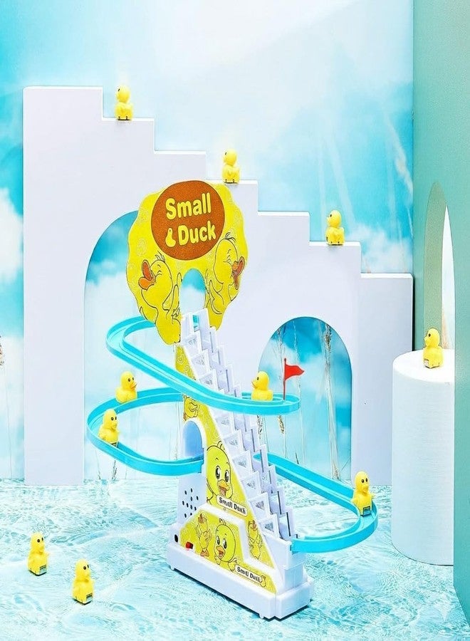 VICORP Ducks Slide Toys for Kids - Ducks Chasing Race Slide Game Set - Small Ducks Stair Climbing Toys for Kids, Escalator Toy with Lights and Music - 3 Duck Included (Ducks Slide) - Image 4