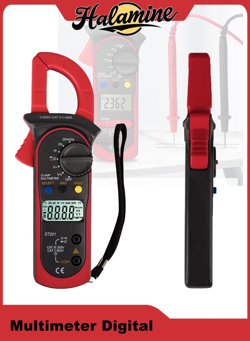 Halamine Multimeter Digital, Digital Clamp,Multimeter Digital Tester, 600V DC/AC Voltmeter, AC 400A Ammeter, 20MΩ Resistance Meter, Convenient and Portable Universal Meter - Image 1