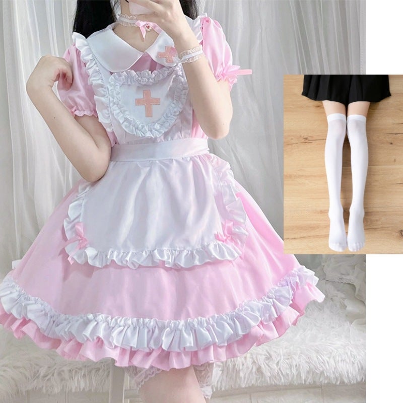 2025 New Japanese Classic Short-sleeved Maid Cute Japanese Maid cosplay Women's Clothing Maid dress - Image 1