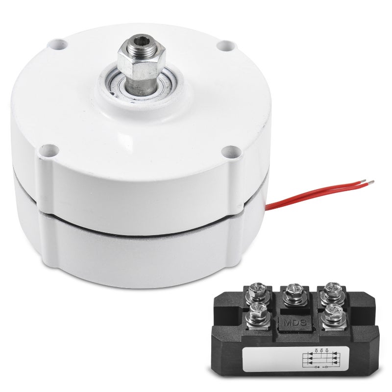 Permanent Magnet Generator 12V 300W 750rpm - High Efficiency Brushless 3 Phase Generator for Off-Grid Residential Commercial DIY Projects - Image 1