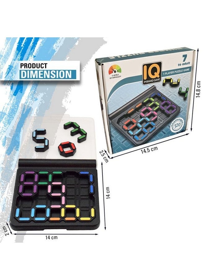 Brand Conquer IQ Toy, 120 Challenges, 5 Levels of Difficulty, 1-Player Brain Teaser for Kids and Adults, Enhances Logic and Problem-Solving Skills (IQ Game-4) - Image 4