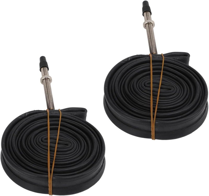 Junlucki Inner Tube, 700x23C Rubber Tube Heat for Road Bike(700X23C French mouth 48) - Image 3