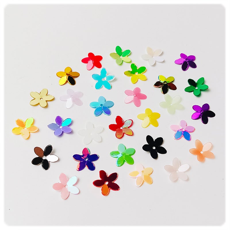 Ya Leduo 10Mm Five-Petal Pointed Concave Plum Beads In The Hole Embroidery Diy Children'S Stage Clothing Lace Decorative Sequins - Image 2