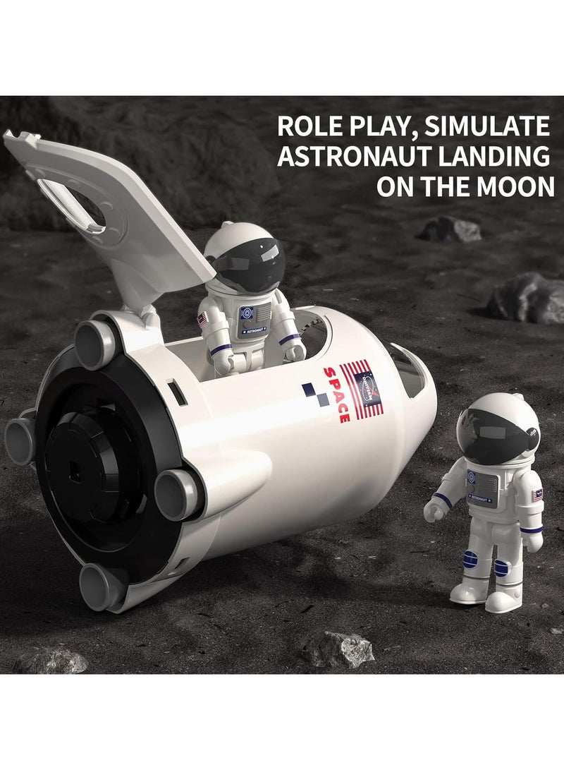 5-in-1 Space Shuttle Rocket Playset for 3-9 year olds: Educational aerospace playset with astronaut figures, projector light - Image 5