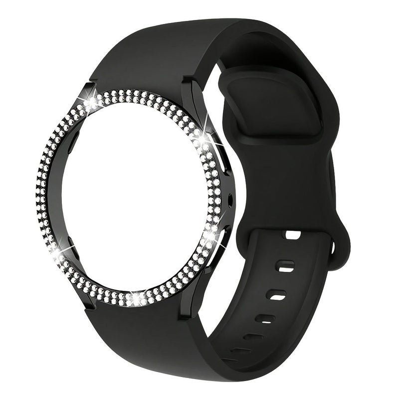 2 In 1 Butterfly Strap Protective Case Set For Samsung Galaxy Watch7 44mm Black - Image 5
