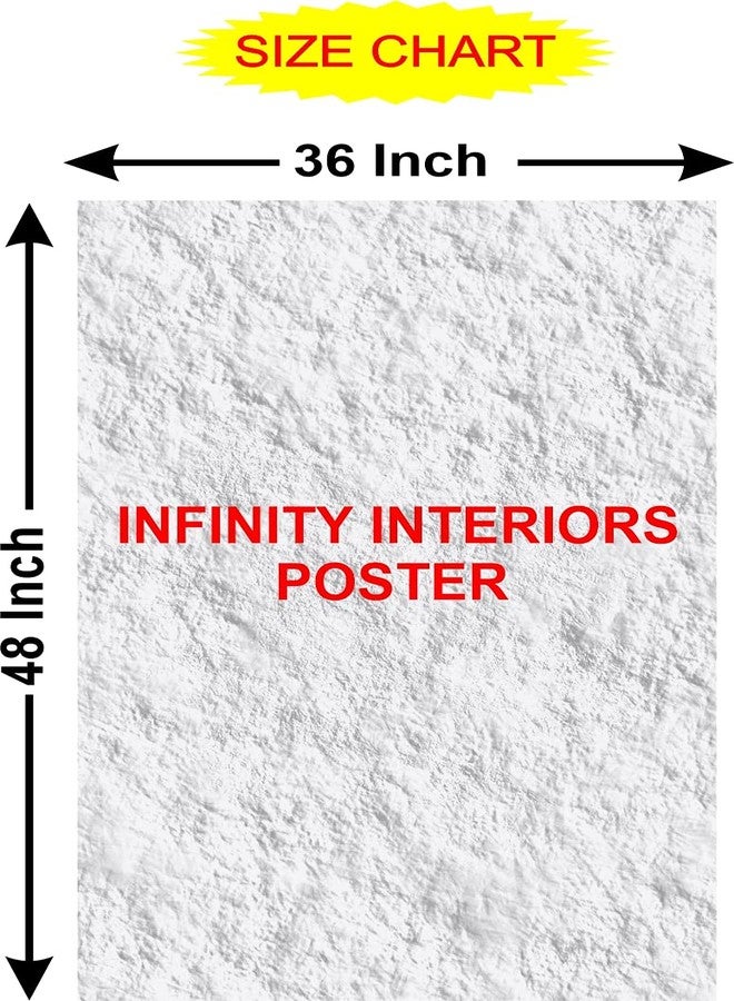 INFINITY INTERIORS | 3D Wall Stickers | Lord Buddha | PVC Self Adhesive Vinyl Wall Poster for Living Room, Hall, Play Room, Bedroom, Kitchen, Office (36X48 INCH) - Image 5