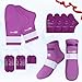 SuzziPad Cold Socks Hand Ice Pack Cooling Gloves for Chemotherapy Chemo Care Package for Women and Men SM Purple - Image 1