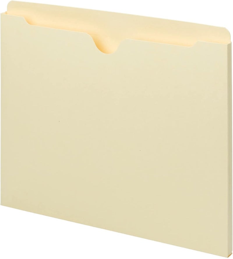 Smead File Jacket, Flat-No Expansion, Letter Size, Manila, 100 per Box (75410) - Image 1