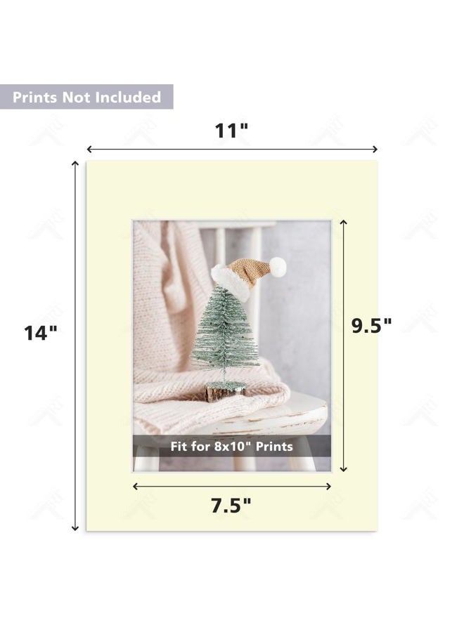 Golden State Art , Pack of 20 Mixed Colors 11x14 Picture Mats Matting with White Core Bevel Cut for 8x10 Pictures - Image 2