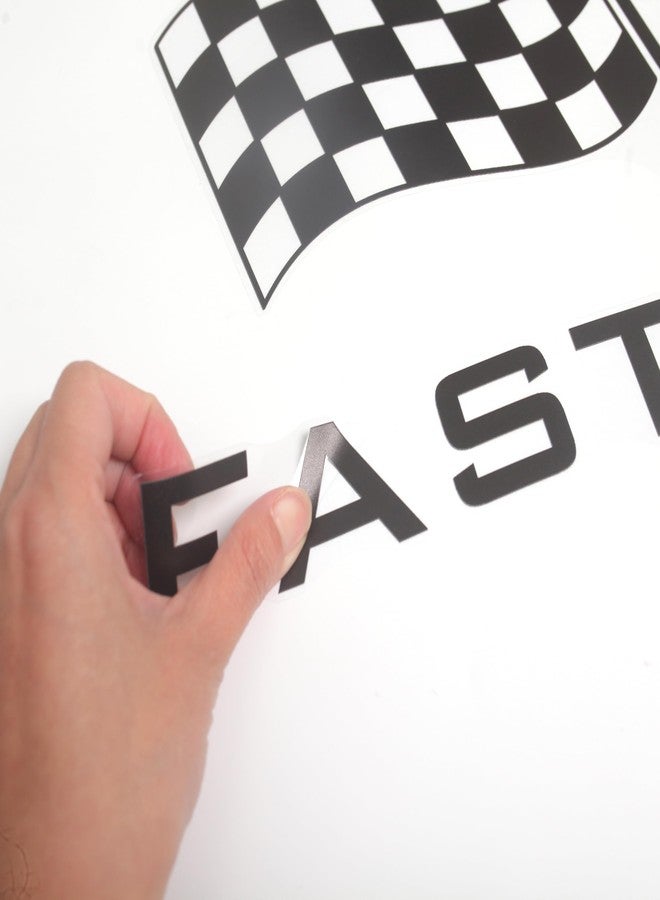 BOOMPA Fast One Racing Checkered Flag Birthday Party Backdrop, Round Arch Wall Sticker, Round Arch Sticker, Birthday Party Supplies，Black and White - Image 5