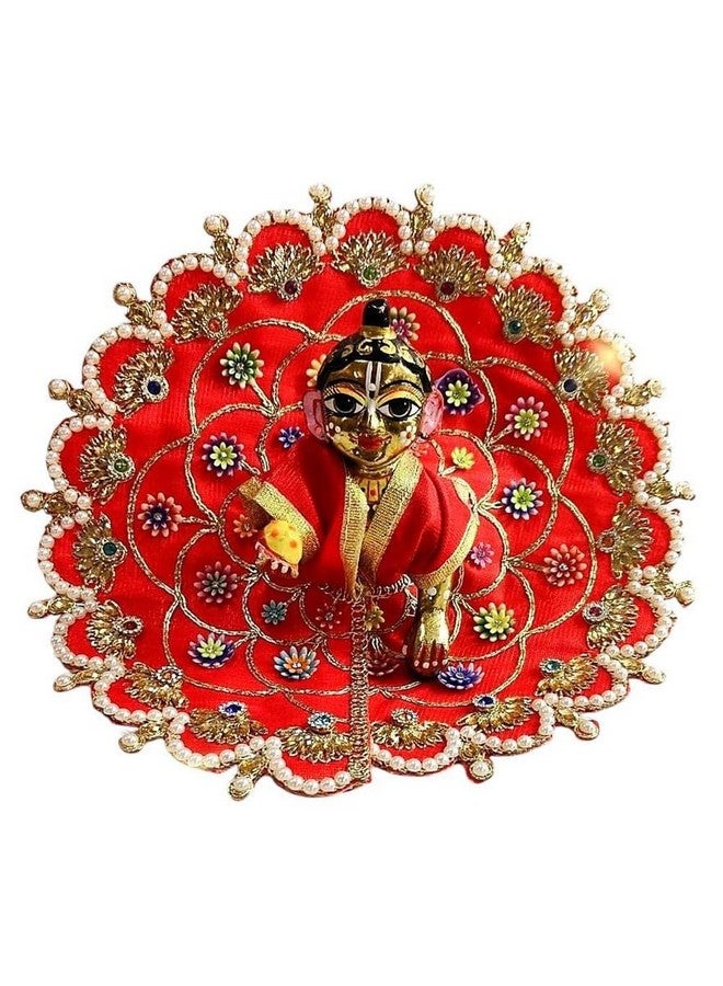 Partish Laddu Gopal Dress Size 1 l Ladoo Gopal Dress l Kanha Ji Dress (Set of 6 Poshak) Size 0 1 2 3 4 5 6 - Image 4