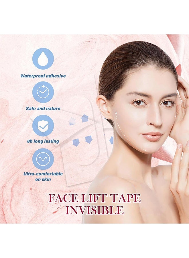 Jaysuing 120 Pcs Face Lifting Patch Invisible Stretchable Facial Tape  for Double Chin Eyes Skin Facial Wrinkles Double Chin - Image 4