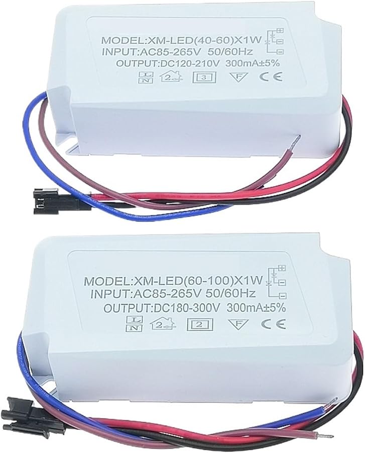 40W 50W 60W 70W 80W 90W 100W سائق LED AC 85 265V 300mA إمداد طاقة ثابت التيار - Image 3