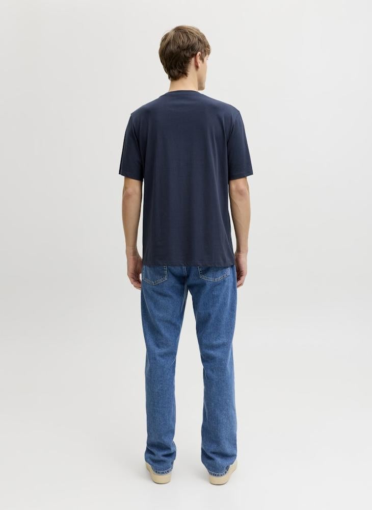 ج ج ريبل تيشيرت برقبة مستديرة وشعار وقصة مريحة - Image 2