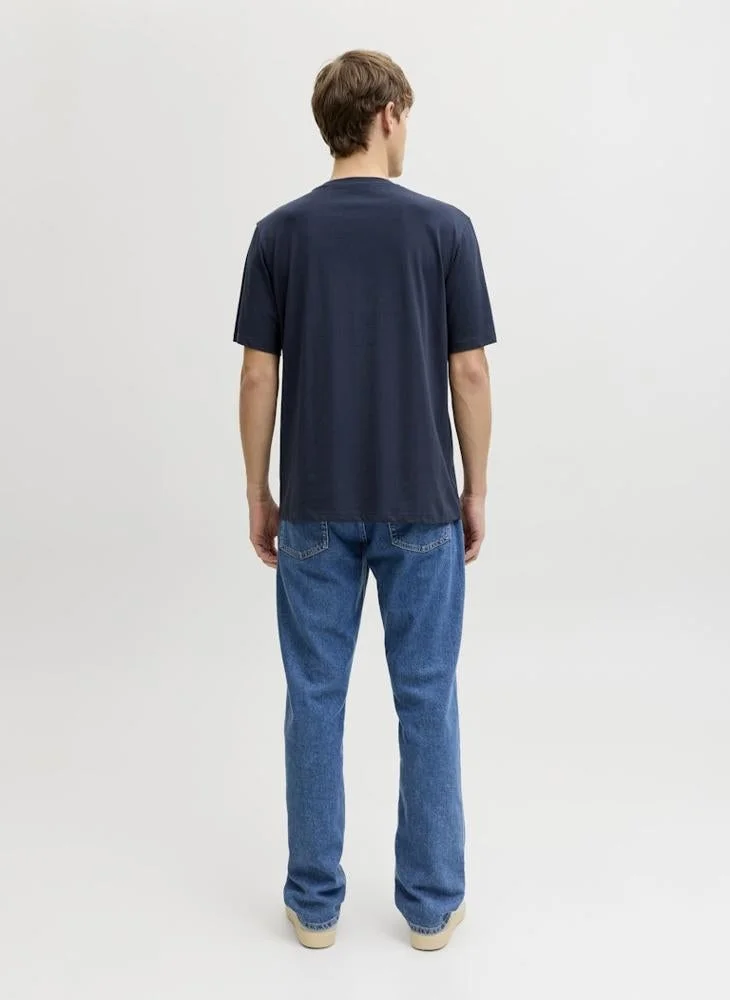 JJ Rebel Logo Regular Fit Crew Neck T-Shirt