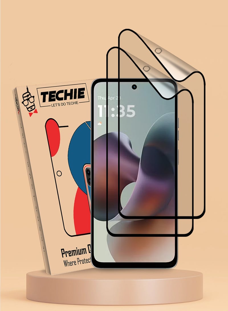 Techie 2 Pack Motorola Moto G35 / Motorola Moto G05 / Motorola Moto G15 / Motorola moto G56 Matte Ceramic Screen Protector Film Anti Fingerprint Bubble Free Easy Installation - Image 1