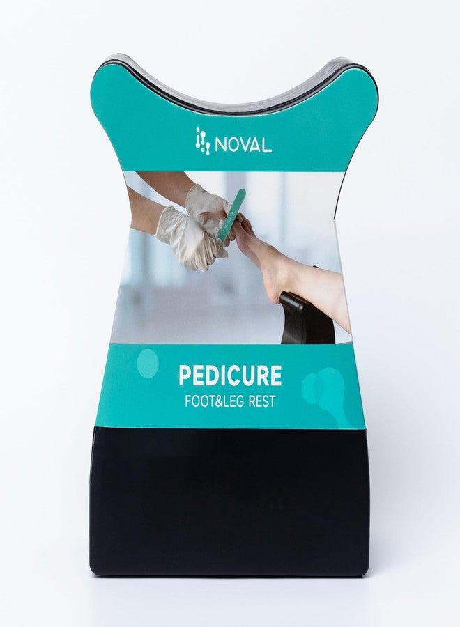NOVAL Pedicure Foot Rest Stand, Portable Leg Support for Salon and Home Use, Black - Image 1