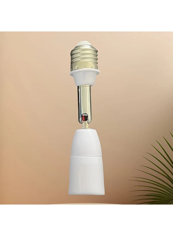 Set of 2 E27 to E27 Lamp Socket Extenders 180 Degree Flexible Position Holder - Image 4