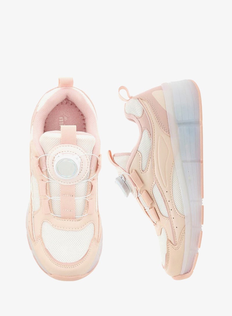 ليتل ميسي سنيكرز بناتي مضيء بألواح وإبزيم دوار - Image 3