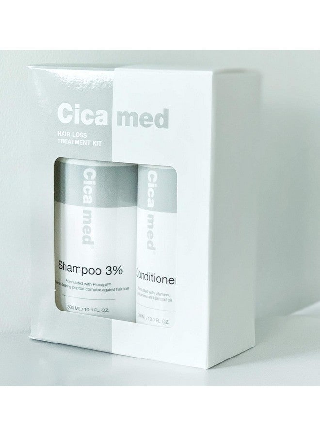 Cicamed Hair Loss Treatment Kit - Shampoo & Conditioner with Procapil, Vitamin B5, & Wheat Protein for Stronger, Healthier Hair - Silicone & Sulfate Free - Image 2