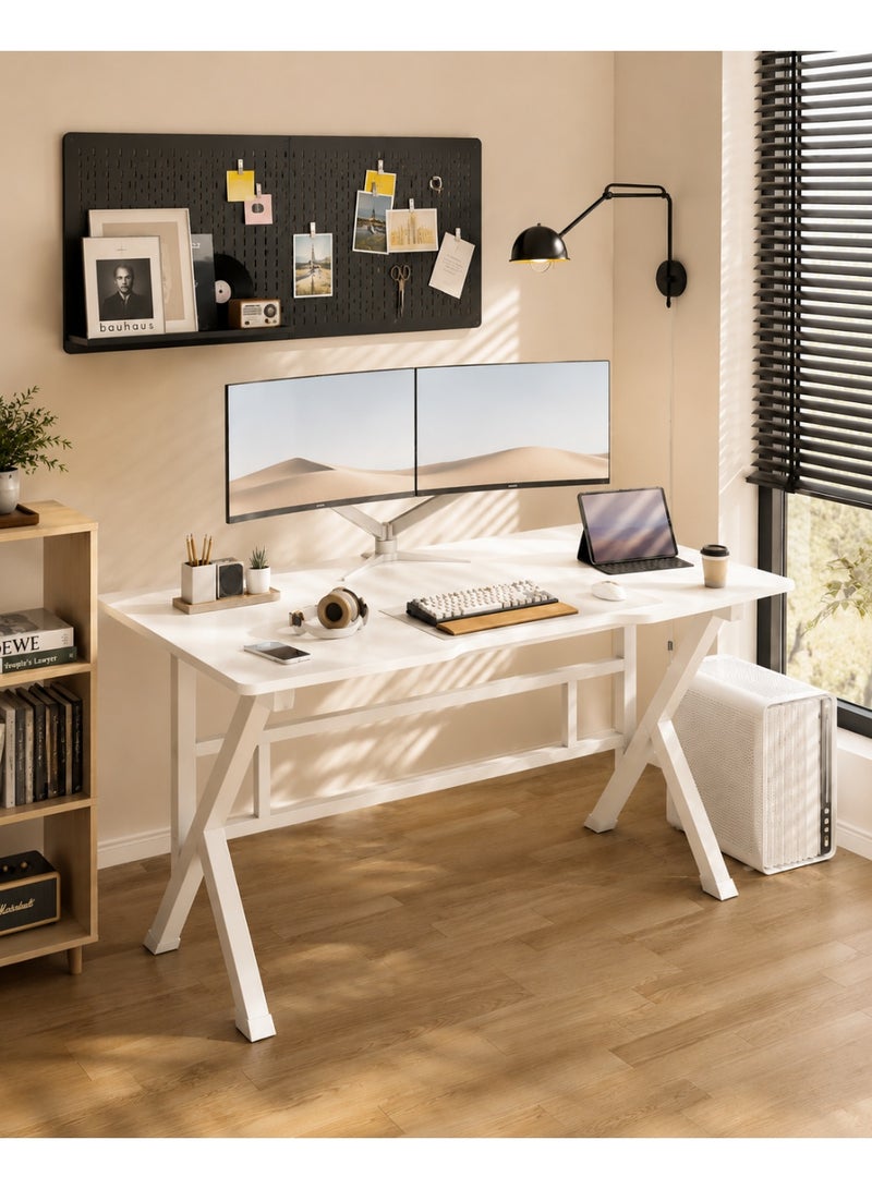Nadrab K Shaped Gaming Desk 100x60cm Computer Table Home Office Computer Desk Table Large Desktop Easy to assemble - Image 4