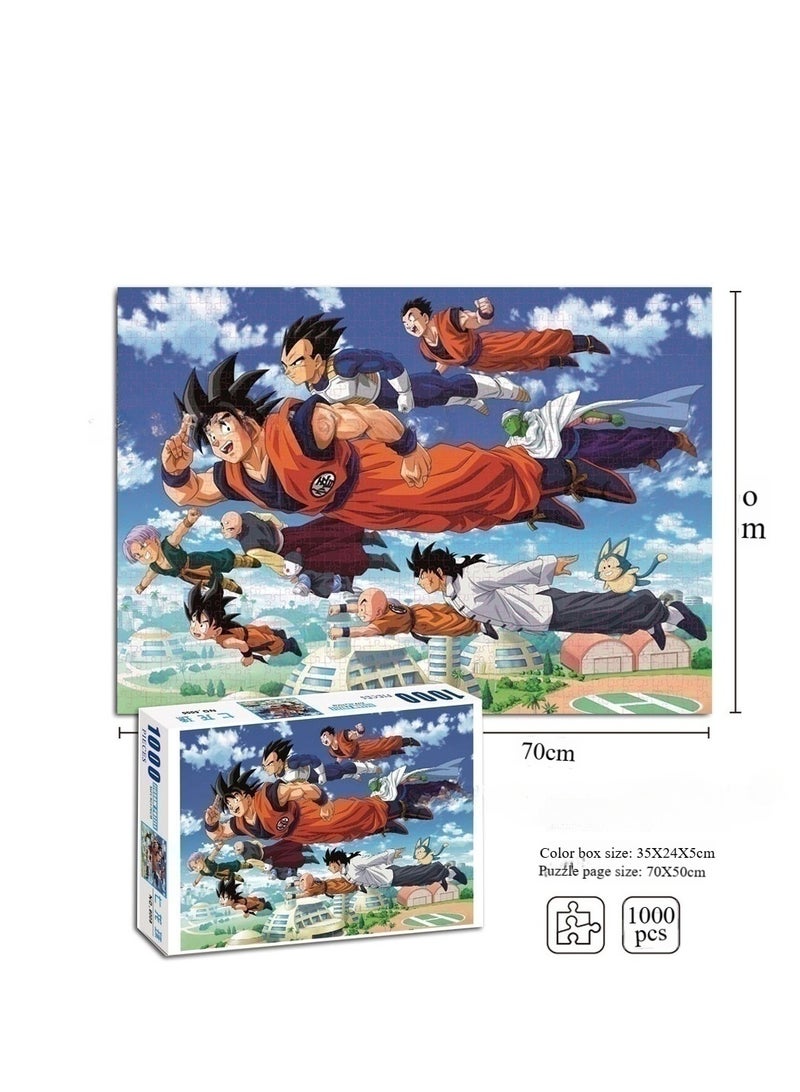 1000-Piece Dragon Ball Cartoon Puzzle - Fun and Engaging Jigsaw for All Ages - Image 1