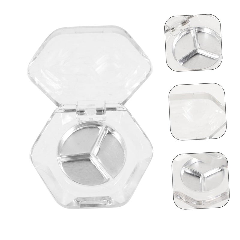 8pcs Transparent Hexagon Eyeshadow Pans Makeup Container for Blush Highlighter Cosmetics Portable Empty Makeup Storage for Easy Organization and Travel - Image 4
