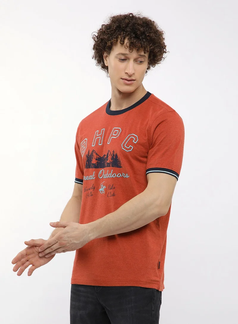 BEVERLY HILLS POLO CLUB  Graphic Crew Neck T-Shirt for Men | Best Price UAE