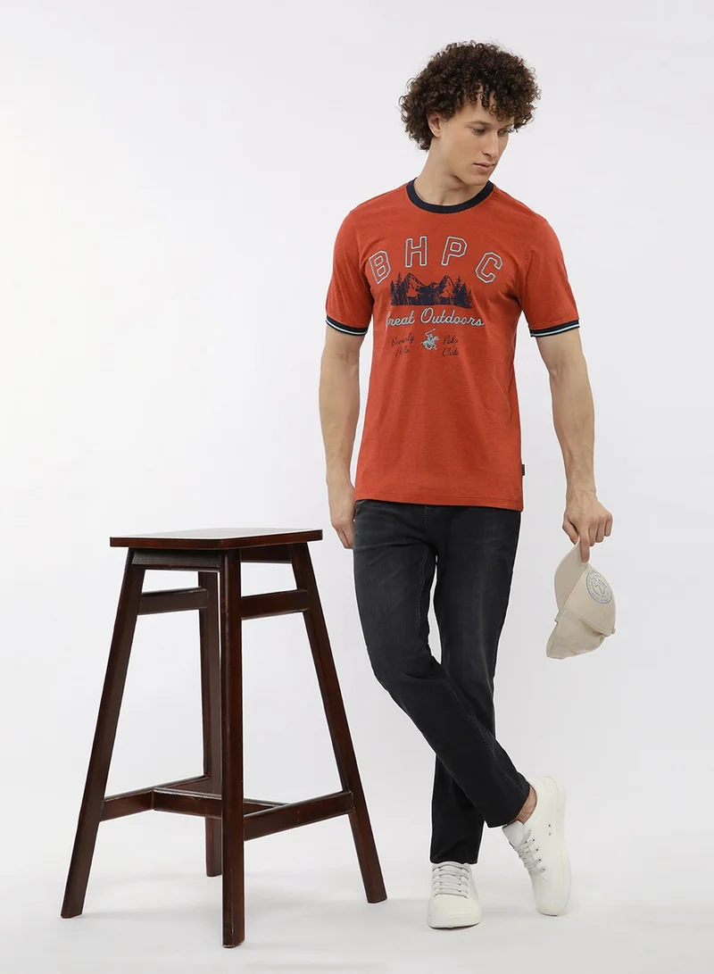 BEVERLY HILLS POLO CLUB  Graphic Crew Neck T-Shirt for Men | Best Price UAE