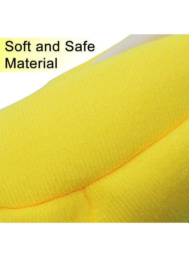 WishLotus Banana Design Flannal Hamster Hut Sleeping Nest, Cozy Hanging House Moon Boat Hut for Guinea Pig, Squirrel, Gerbil, Hamster (Yellow)