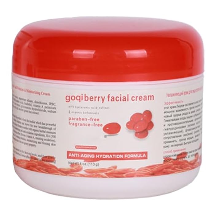 Rosarden Goji Berry Facial Cream, Anti-Aging Facial Cream with Antioxidant, Reduces Wrinkles and Fine Lines, Smooth Skin, Goqi Berries Cream with Hyaluronic Acid, Moisturizing Skin, Improve Rough Skin - Image 1