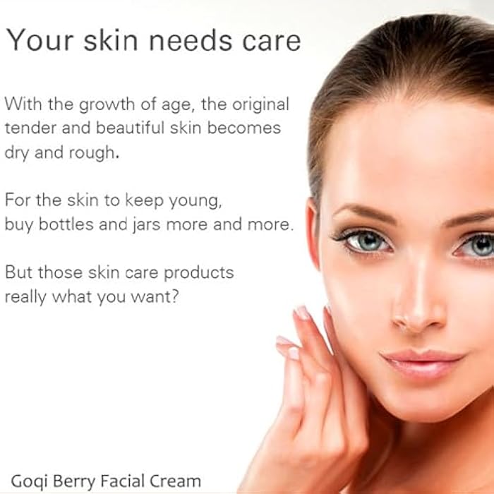 Rosarden Goji Berry Facial Cream, Anti-Aging Facial Cream with Antioxidant, Reduces Wrinkles and Fine Lines, Smooth Skin, Goqi Berries Cream with Hyaluronic Acid, Moisturizing Skin, Improve Rough Skin - Image 2