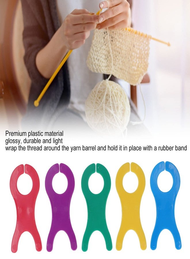 Zerodis Large Yarn Bobbins Spool, 50Pcs Colourful Large Yarn Bobbins Spools Cross Stitch Bobbin Organizer Thread Knitting Sewing Crochet Weave Winder Tool for Knitting Sewing - Image 4