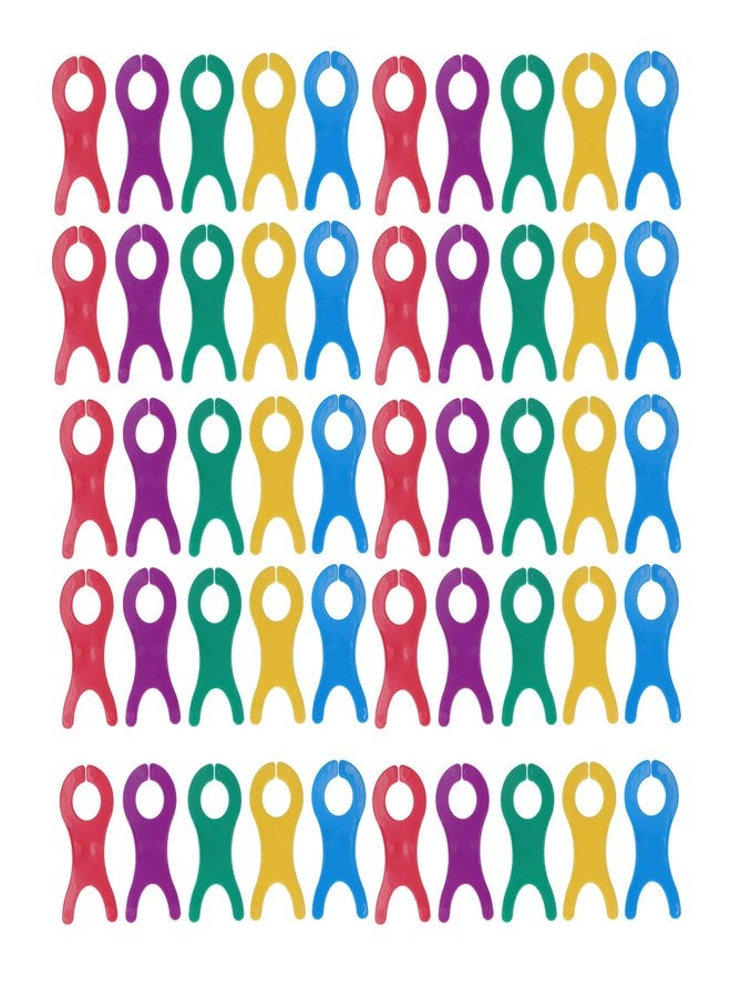 Zerodis Large Yarn Bobbins Spool, 50Pcs Colourful Large Yarn Bobbins Spools Cross Stitch Bobbin Organizer Thread Knitting Sewing Crochet Weave Winder Tool for Knitting Sewing - Image 1