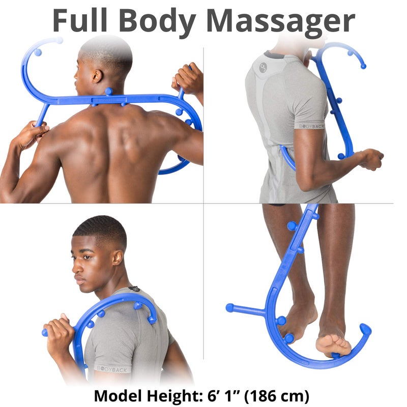 Body Back Buddy Headache Care Bundle, Buddy Classic and AccuMassage Trigger Point Massage Tools, Neck Massager and Back Massagers, Massage Cane, Muscle Knot Remover (Blue) - Image 5
