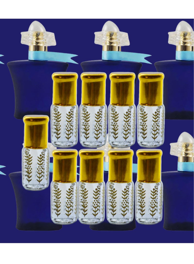 9 قطع زيت عطري بلو ليدي نسائي الشفاف الأصلي 3مل