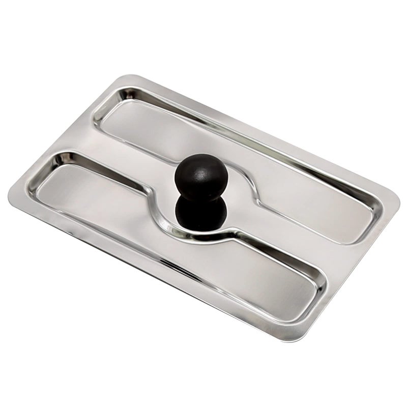 UOIENRT غطاء غبار محمصة 2 شريحة من UOIENRT غطاء علوي من الفولاذ المقاوم للصدأ لجهاز تحضير الخبز 6 × 4 بوصة