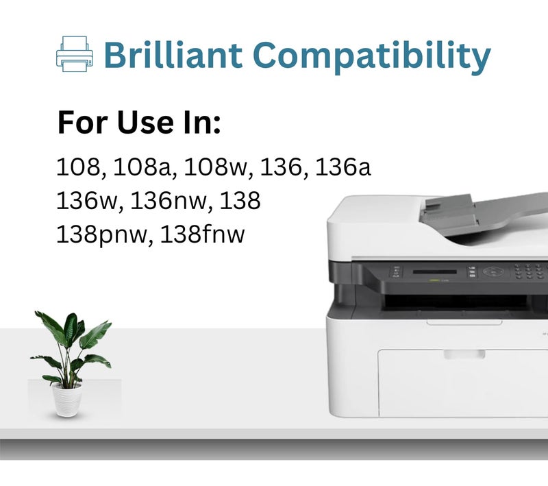 Print Page 110A Toner Cartridge Compatible for LJ Printer 108, 108a, 108w, 136, 136a,136w, 136nw, 138, 138pnw, 138fnw (1 pcs) - Image 3