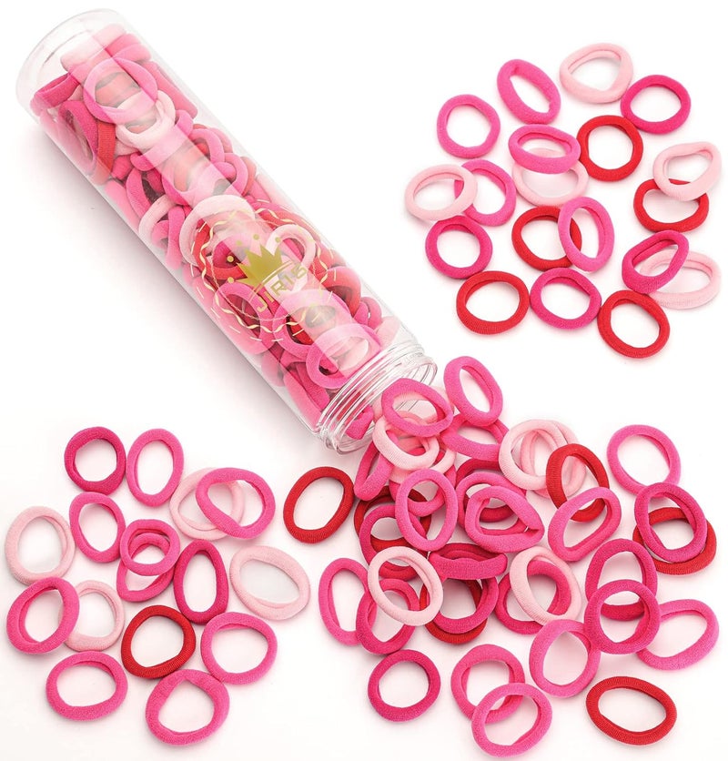 100 pcs No Break Hair Ties fitting Kit and limitedtime Starter Kit  Gentle for any hair type with no slipping or snagging Color mixingRed