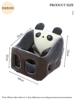 DUNISO Baby Sofa Booster Chair, Comfortable Plush Cartoon Panda Chair,Kids Sofa Support Seat Learning Sitting,Infant Safe Sitting Chair, Learning to Sit Comfortable Plush Infant Seats,Baby Sitting Chair for Newborn 3-16 Months  - Image 2