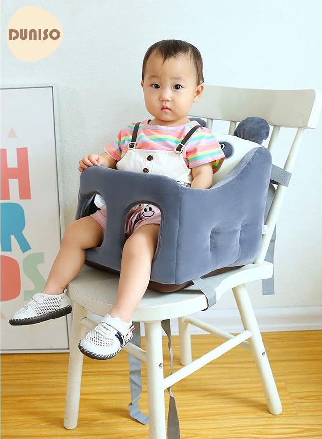 DUNISO Baby Sofa Booster Chair, Comfortable Plush Cartoon Panda Chair,Kids Sofa Support Seat Learning Sitting,Infant Safe Sitting Chair, Learning to Sit Comfortable Plush Infant Seats,Baby Sitting Chair for Newborn 3-16 Months  - Image 4