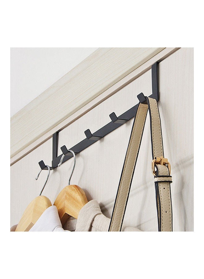 5-Hook Back Door Hanger Black - Image 2