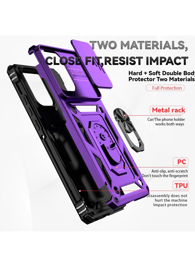 S-TOP Case For Motorola Edge 5G 2024 Sliding Camshield Holder Phone Case - Image 4