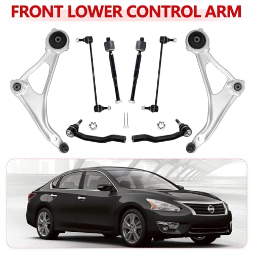 Cplbrb Front Lower Control Arm Kit Fits 2014-2018 Nissan Altima,2013 Nissan Altima 4 Door Models,2016-2019 Maxima,w/Ball Joint 2 Sway Bar Link 4 Outer & Inner Tie Rod End - Image 4