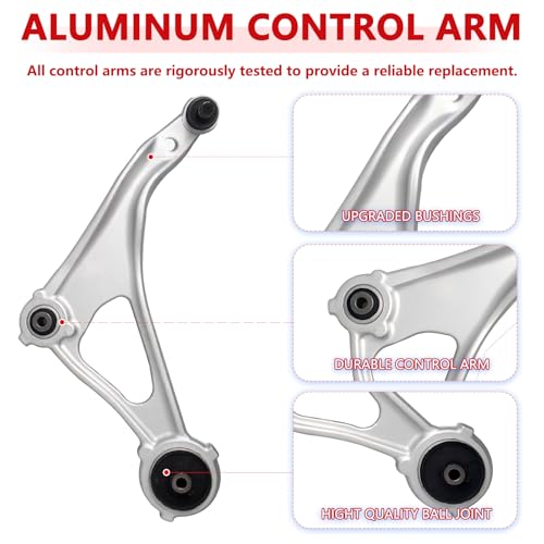 Cplbrb Front Lower Control Arm Kit Fits 2014-2018 Nissan Altima,2013 Nissan Altima 4 Door Models,2016-2019 Maxima,w/Ball Joint 2 Sway Bar Link 4 Outer & Inner Tie Rod End - Image 5