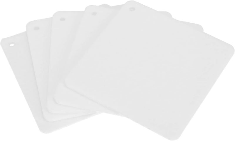 30pcs Felt Sheets for DIY Air Freshener, Scented Hanging Car Fresheners with String, 6 Shapes White Fragrant Sheets for Sublimation Printing and Essential Oil Diffusion in Home or - Image 5